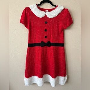 Holiday Time Red and White Mini Dress